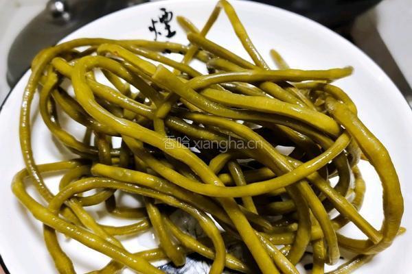 肉沫豇豆的做法图解1