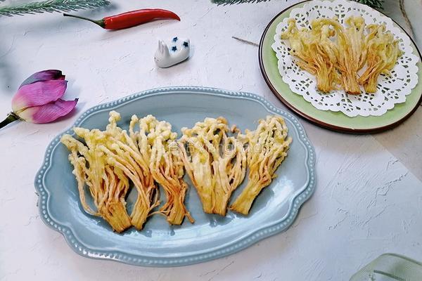 油炸金针菇的做法图解8