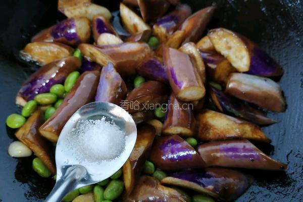 毛豆烧茄子的做法图解7