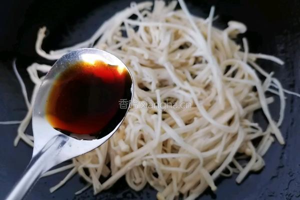 金针菇炒蛋的做法图解7