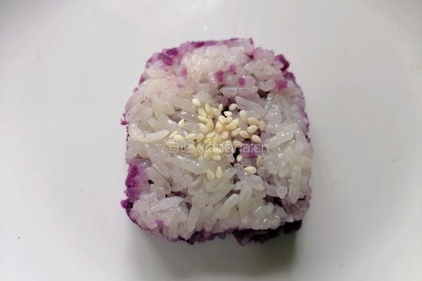 糯米紫薯糕的做法图解9