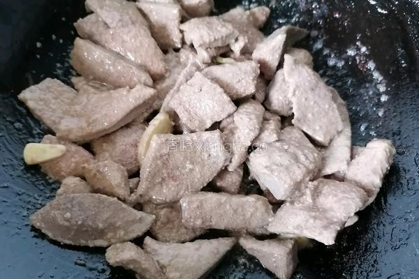 酱爆猪肝的做法图解4