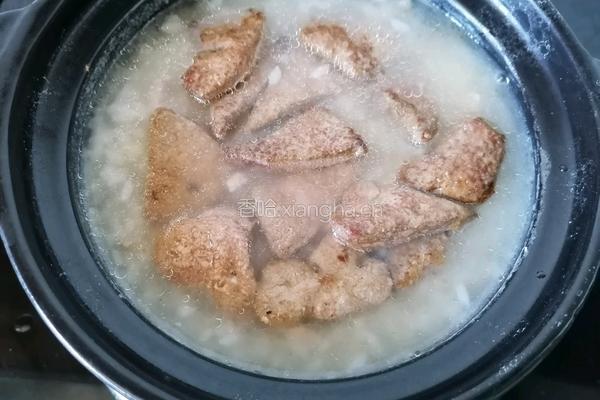 猪肝瘦肉粥的做法图解7