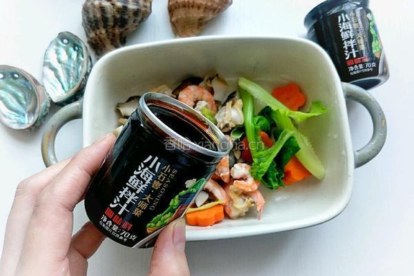 鲍鱼螺肉海鲜饭的做法图解10