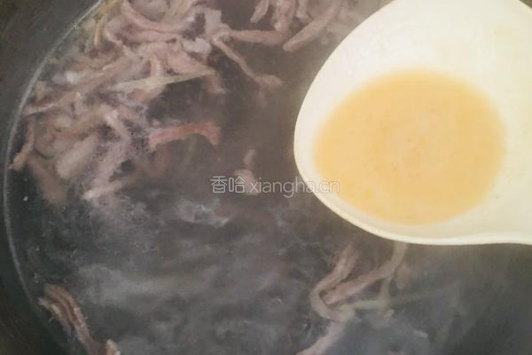 裙带菜肉丝汤的做法图解4