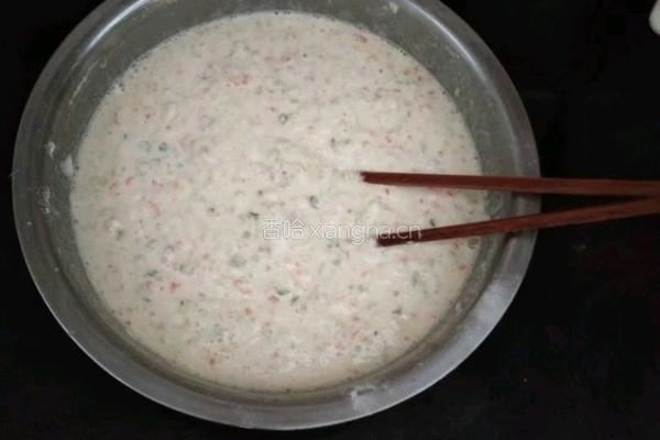 黄瓜胡萝卜鸡蛋饼的做法图解2