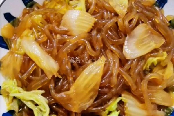 白菜炒粉条的做法图解12