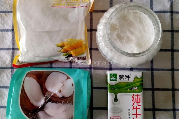 软糯香甜 入口即化的椰蓉牛奶小吃的做法图解1