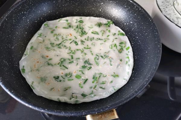 陕西特色小吃 韭菜煎饼 的做法图解22