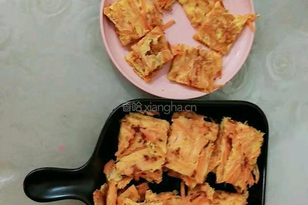宝宝辅食 红萝卜鸡蛋饼的做法图解8