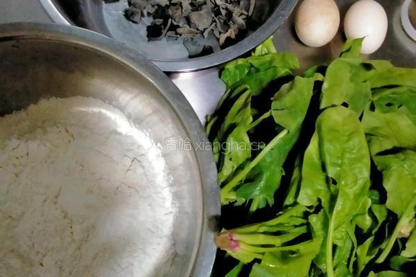 菠菜饼的做法图解1