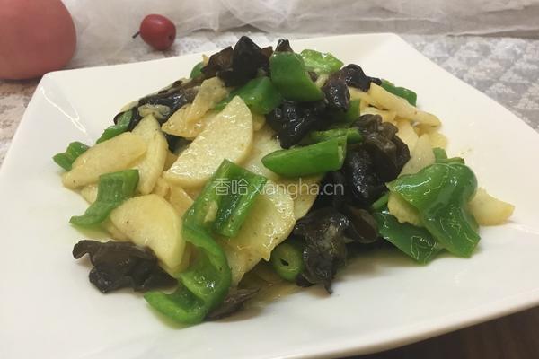 木耳炒山药的做法图解5