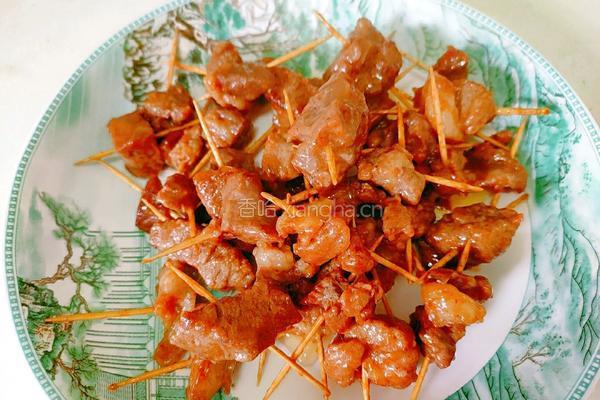 牙签牛肉的做法图解14