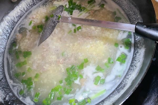 山药泥肉沫汤的做法图解5