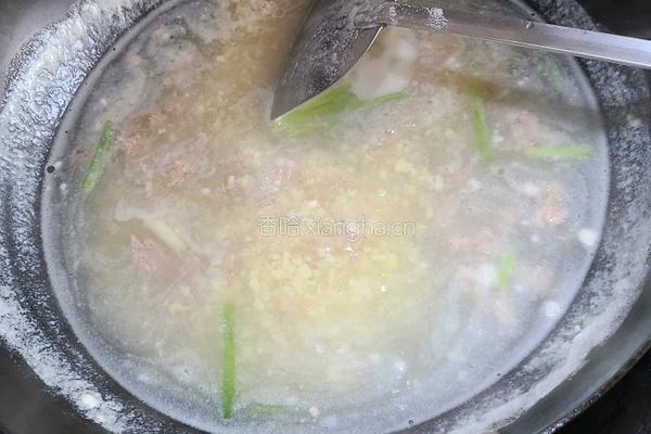 山药泥肉沫汤的做法图解4