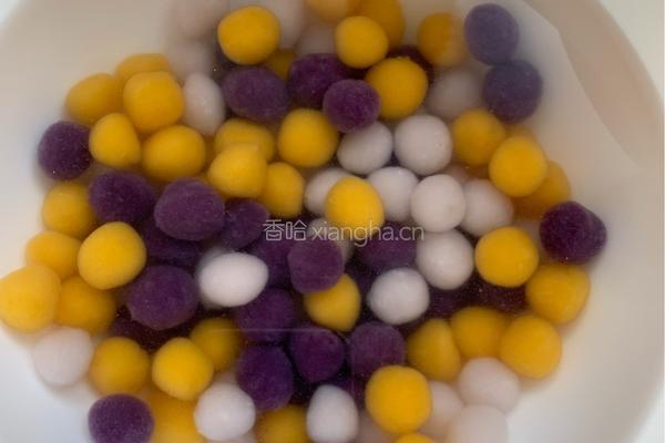 酒酿桂花三色芋圆的做法图解13