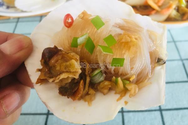 蒜蓉粉丝蒸扇贝的做法图解6