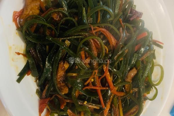 海带胡萝卜炒肉