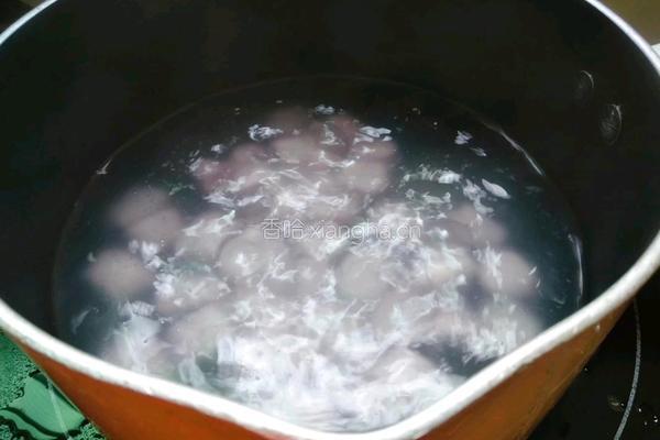 芒果紫薯奶香芋圆的做法图解5
