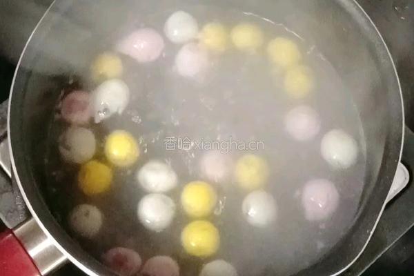 雪梨酒酿圆子的做法图解5