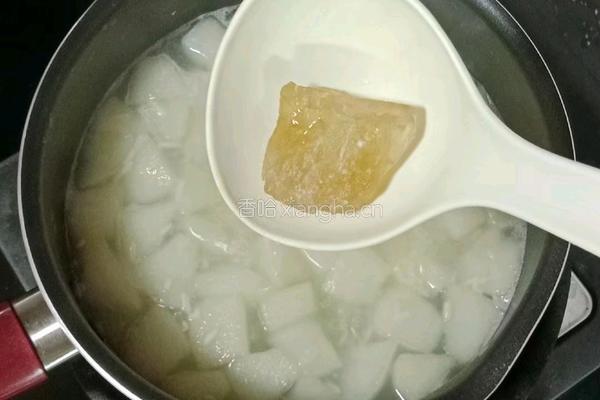 雪梨酒酿圆子的做法图解8