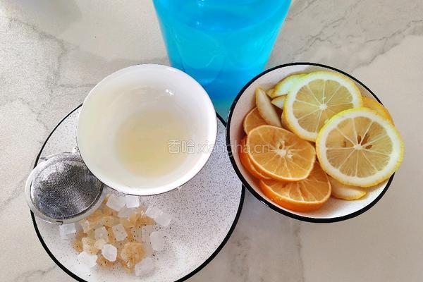 鲜橙柠檬茶的做法图解2