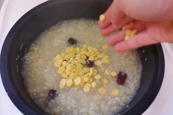 红枣银耳小米粥的做法图解8