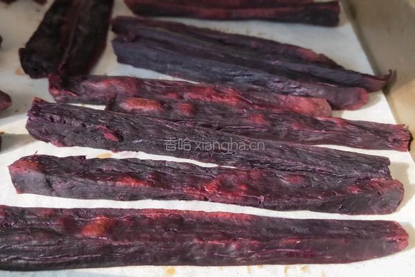 烤紫薯条的做法图解3