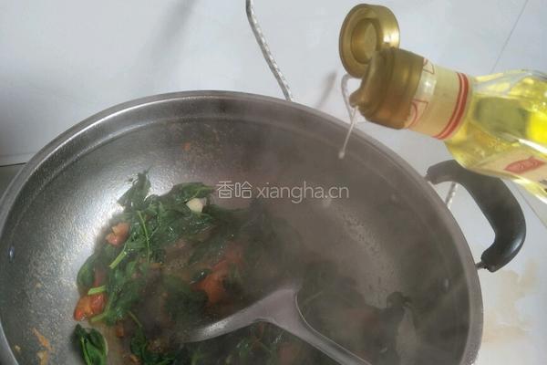 西红柿炒豌豆尖（豆苗）的做法图解6