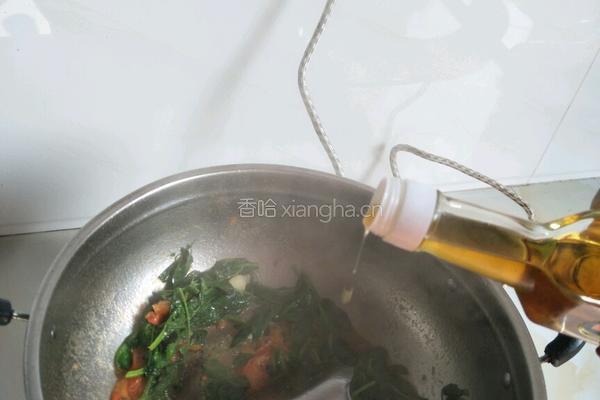 西红柿炒豌豆尖（豆苗）的做法图解7