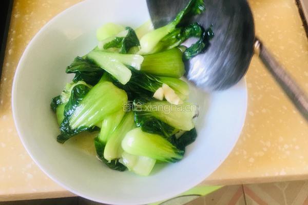 蒜香上海青的做法图解5