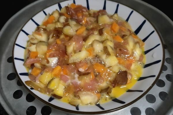 香菇蒸肉末的做法图解6