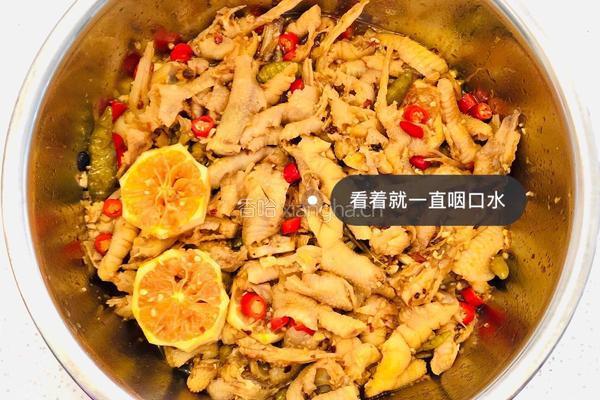 泡椒柠檬无骨鸡爪的做法图解4