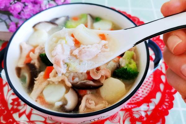 山药鸡肉蔬菜粥的做法图解17