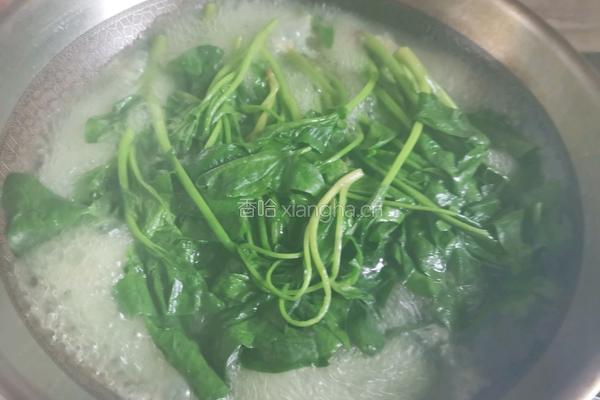 麻酱菠菜的做法图解2