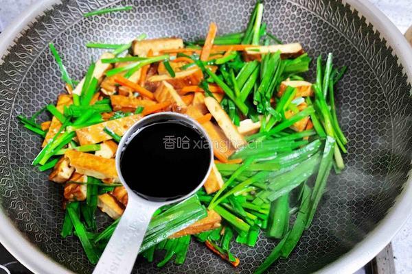 韭菜炒香干的做法图解8