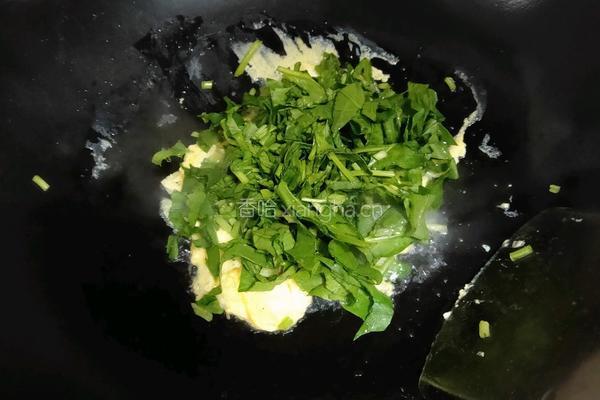 菠菜炒鸡蛋的做法图解3