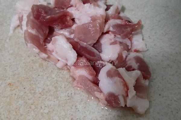 炒肉片的做法图解1