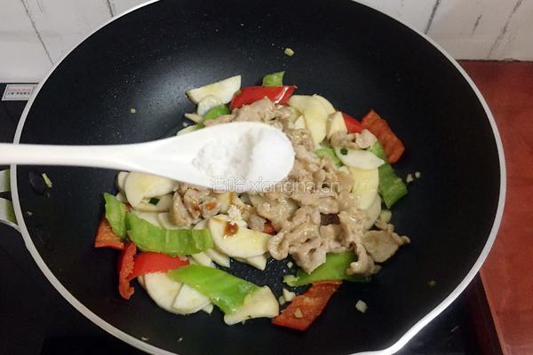 杏鲍菇炒肉片的做法图解16