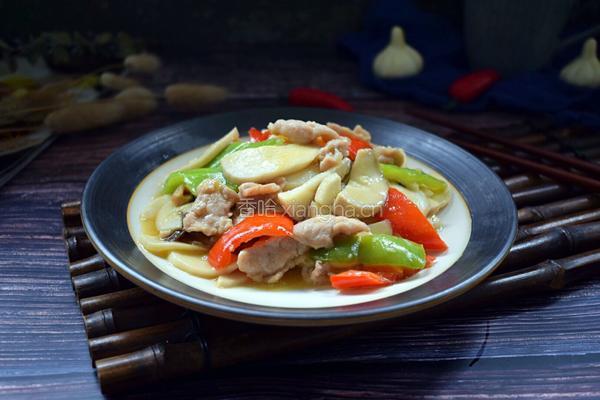 杏鲍菇炒肉片的做法图解18