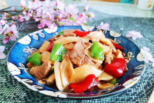 杏鲍菇炒肉片的做法图解16