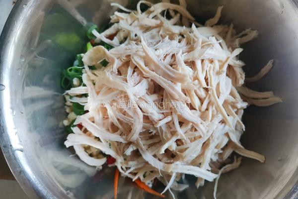凉拌鸡丝（少油少盐低脂低卡）的做法图解8