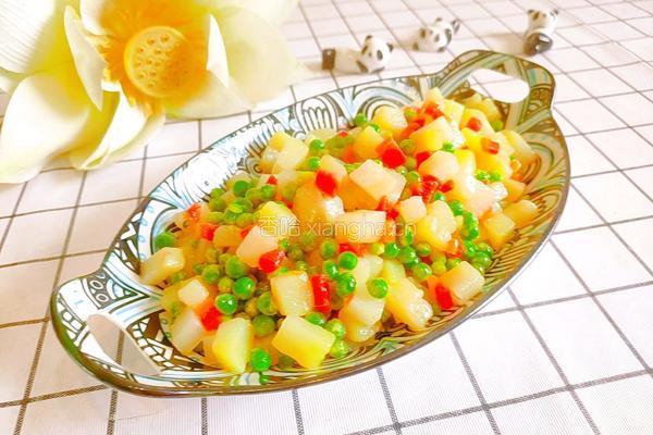 豌豆胡萝卜炒土豆的做法图解16
