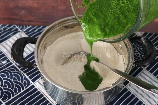 潮汕朴籽粿(潮汕版抹茶蛋糕)的做法图解6