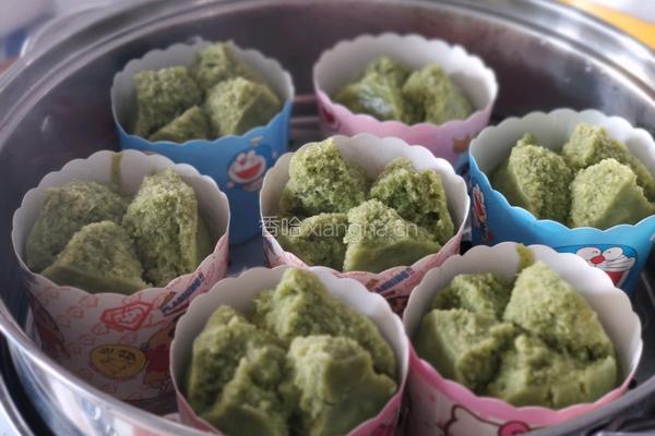潮汕朴籽粿(潮汕版抹茶蛋糕)的做法图解12