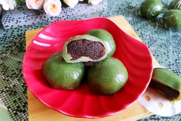 豆沙青团的做法图解13