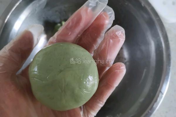 豆沙青团的做法图解6