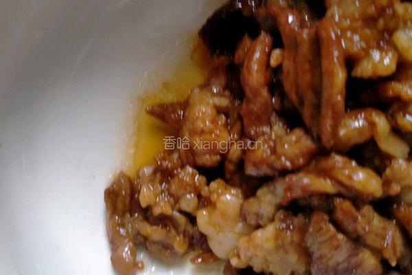 蒜苔炒肉丝的做法图解3