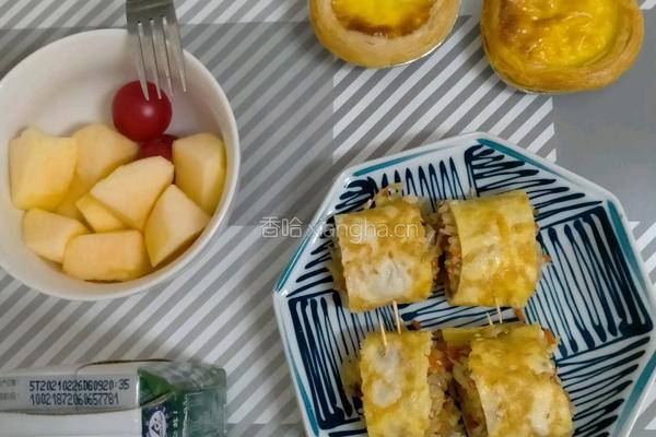 鸡蛋糯米卷的做法图解9