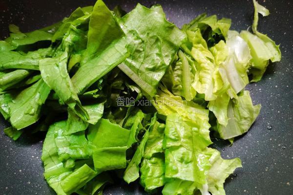 蒜香油麦菜的做法图解7